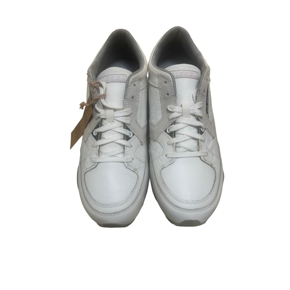 Diesel Sneakers Mens‎ White Excellence Leather Suede Low Top Shoes